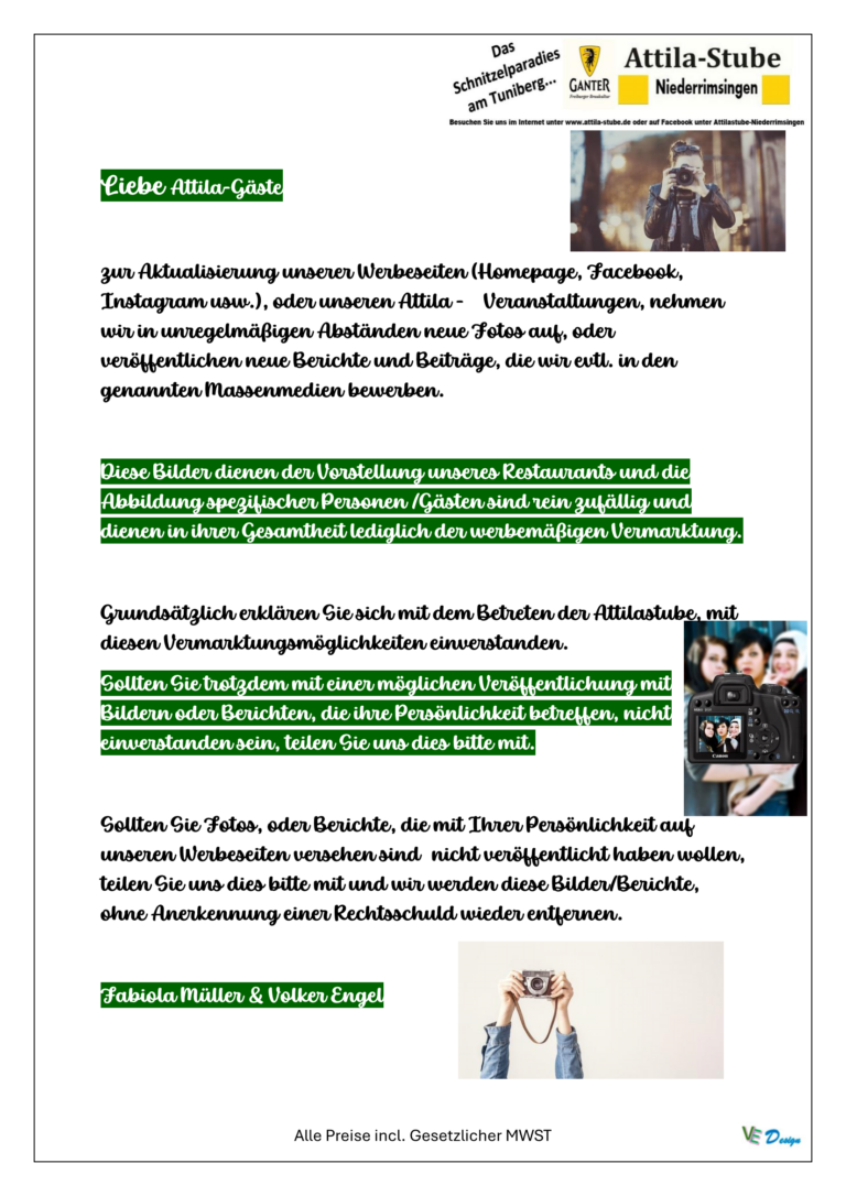 Attila Stube Datenschutz Bilder